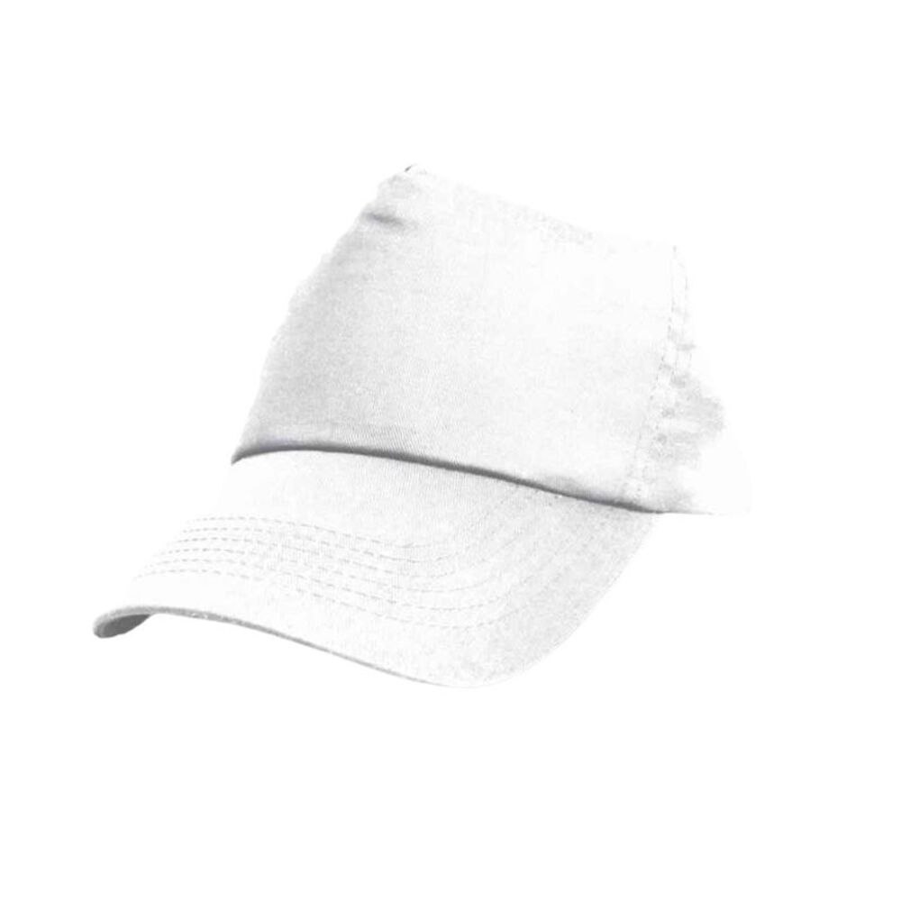 Result Headwear Unisex Adult Cotton Baseball Cap / White